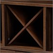 Bowery Hill Walnut Brown Finished Wood Wine Storage Cabinet