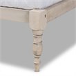 Bowery Hill Queen Size White Finished Wood Platform Bed Frame