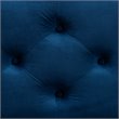 Bowery Hill Navy Blue Velvet Upholstered Storage Ottoman Bench