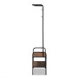 Bowery Hill Distressed Wood and Black Metal Finished Entryway Hall Tree