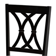 Bowery Hill 18.5'' Contemporary Rubber Wood Dining Chair in Gray (Set of 2)