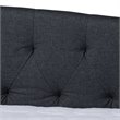 Bowery Hill Modern Fabric Upholstered Queen Size Daybed in Dark Gray