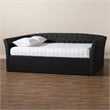 Bowery Hill Modern Fabric Upholstered Queen Size Daybed in Dark Gray