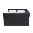Bowery Hill Modern Fabric Upholstered Full Size Daybed with Trundle in Gray