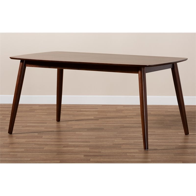Bowery Hill Brown Finished Wood Dining Table