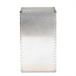 Bowery Hill 1-Door Mid-Century Metal Accent Storage Cabinet in Silver