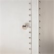 Bowery Hill 1-Door Mid-Century Metal Accent Storage Cabinet in Silver