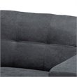 Bowery Hill Dark Grey Sectional Sofa with Left Facing Chaise