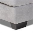 Bowery Hill Light Grey Sectional Sofa with Right Facing Chaise