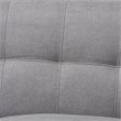 Bowery Hill Light Grey Fabric Upholstered Loveseat