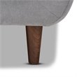 Bowery Hill Light Grey Fabric Upholstered Loveseat