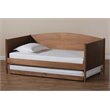 Bowery Hill Brown Finished Wood Daybed with Trundle