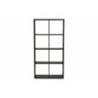 Bowery Hill Dark Brown Finished 8-Cube Storage Shelf