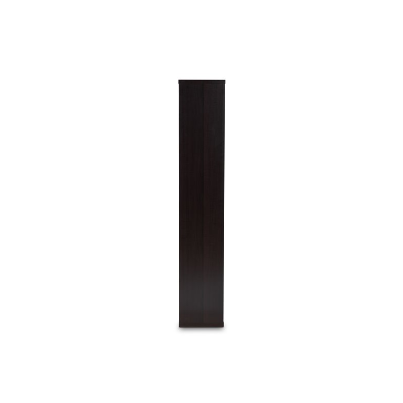 Bowery Hill Dark Brown Finished 8-Cube Storage Shelf