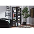Bowery Hill Dark Brown Finished 8-Cube Storage Shelf
