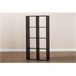 Bowery Hill Dark Brown Finished 8-Cube Storage Shelf