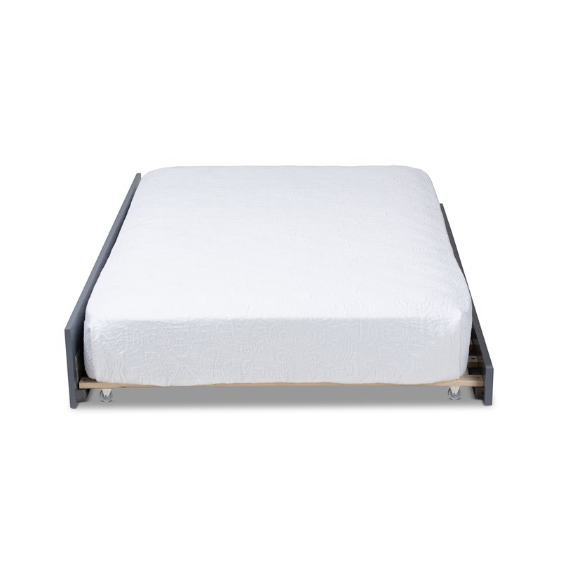 Bowery Hill Twin Trundle in Gray