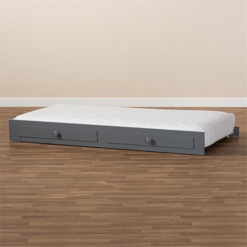 Bowery Hill Twin Trundle in Gray