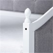 Bowery Hill Twin Size Grey Upholstered Daybed with Trundle