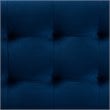 Bowery Hill Navy Blue Velvet Upholstered Storage Ottoman Bench