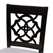 Bowery Hill Contemporary Grey Upholstered Wood Counter Stools (Set of 2)