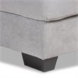 Bowery Hill Light Grey Sectional Sofa with Left Facing Chaise