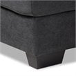 Bowery Hill Dark Grey Sectional Sofa with Right Facing Chaise