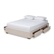 Bowery Hill 4-Drawer Storage King Bed in Beige