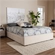 Bowery Hill 4-Drawer Storage King Bed in Beige