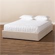 Bowery Hill 4-Drawer Storage King Bed in Beige
