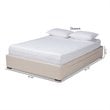 Bowery Hill 4-Drawer Storage King Bed in Beige
