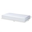Bowery Hill Modern White Wood Twin Size Bed with Trundle
