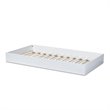 Bowery Hill Modern White Wood Twin Size Bed with Trundle