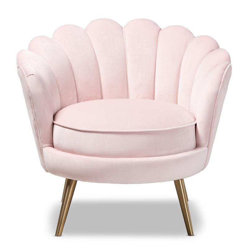 pink seashell chair