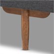 Bowery Hill Two-Tone Grey Upholstered Walnut Wood Daybed
