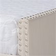 Bowery Hill Modern Fabric Upholstered Full-Size Daybed with Trundle in Beige
