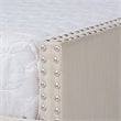 Bowery Hill Modern Fabric Upholstered Queen-Size Daybed with Trundle in Beige