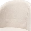 Bowery Hill Mid Century Upholstered Swivel Counter Stool in Walnut (Set of 2)