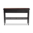Bowery Hill 2-Drawer Wood and Metal Sideboard Server in Walnut Brown