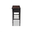 Bowery Hill 2-Drawer Wood and Metal Sideboard Server in Walnut Brown