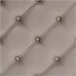 Bowery Hill Tufted Linen Fabric and Washed Wood Coffee Table in Beige