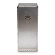 Bowery Hill Mid-Century 5-Drawer Metal Accent Chest in Silver