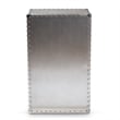 Bowery Hill Mid-Century 5-Drawer Metal Accent Chest in Silver