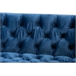 Bowery Hill Navy Velvet 2-Piece Sofa and Lounge Chair Set