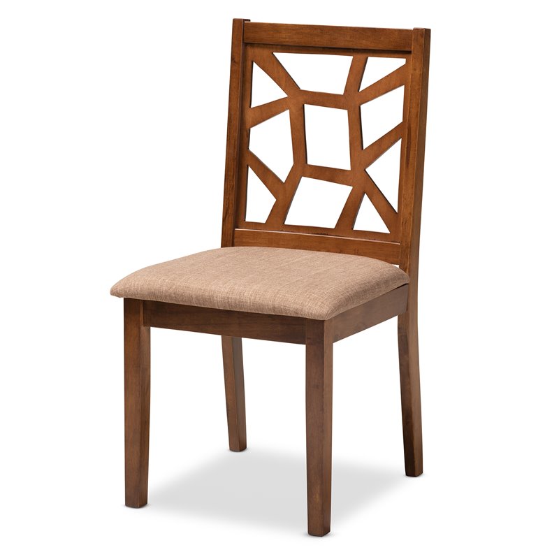 Bowery Hill 5-Piece Wood Dining Set in Brown and Walnut