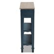 Bowery Hill Contemporary Wood 1-Drawer Console Table in Blue