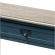 Bowery Hill Contemporary Wood 1-Drawer Console Table in Blue
