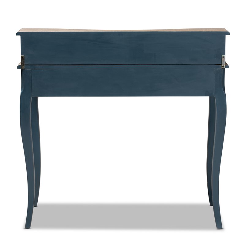 Bowery Hill Blue Spruce Finished Wood Accent Writing Desk
