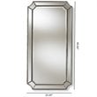 Bowery Hill Decorative Wall Mirror in Silver