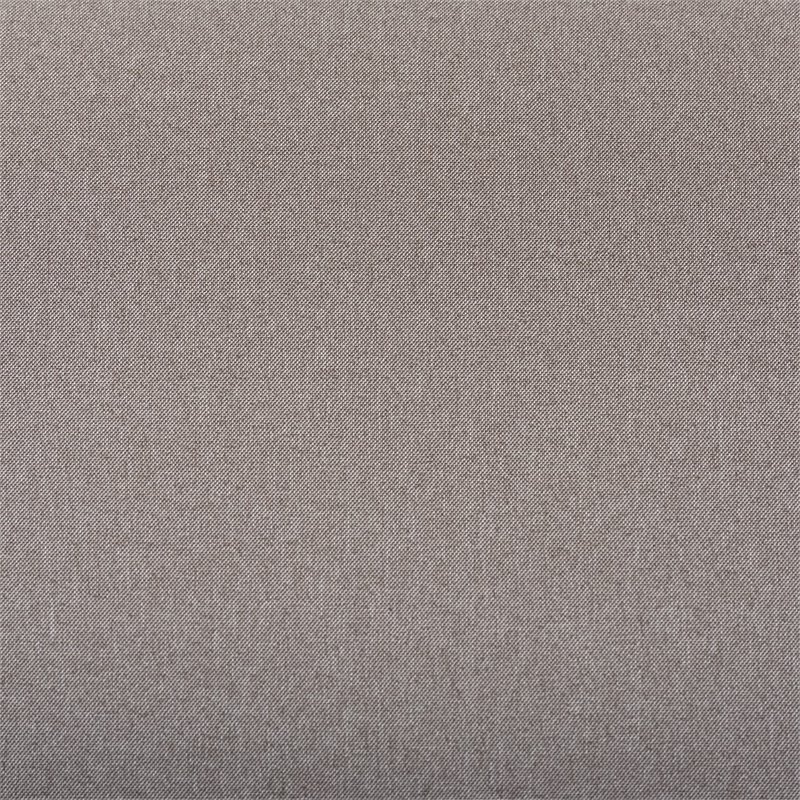 Bowery Hill Fabric Ottoman in Grey and Walnut Brown